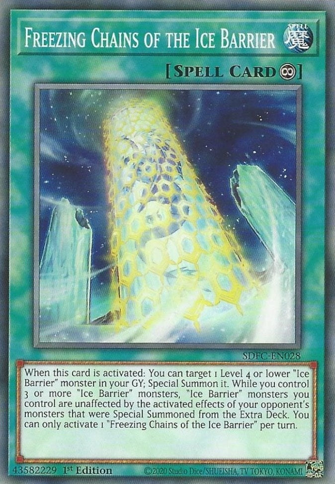 Freezing Chains of the Ice Barrier (28) (SDFC) - YuGiOh Single