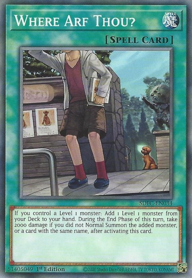 Where Arf Thou? (34) (SDFC) - YuGiOh Single