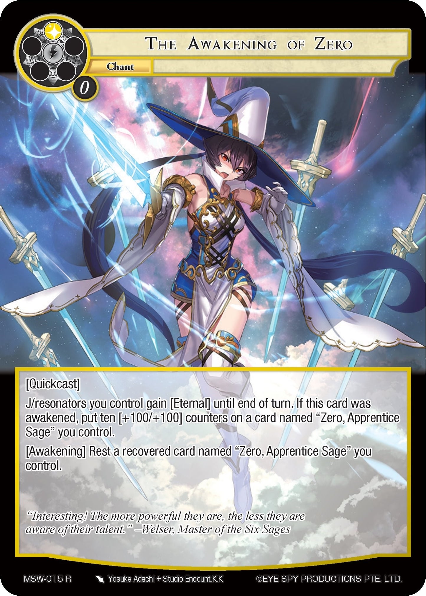 The Awakening of Zero (15) [MSW] - Force of Will Single