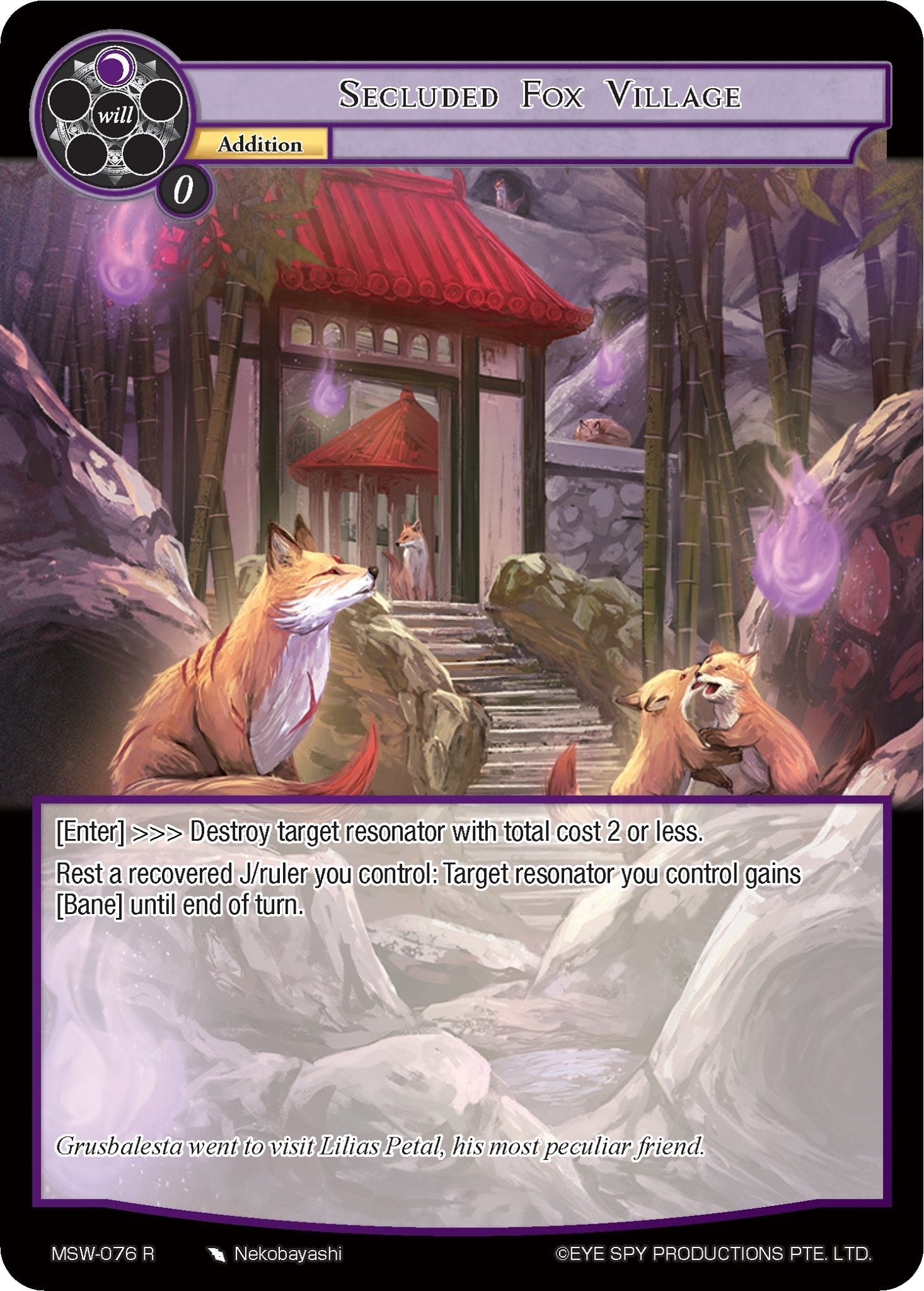 Secluded Fox Village (76) [MSW] - Force of Will Single