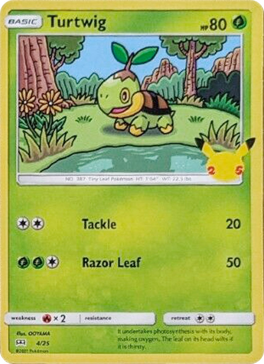 Image for Turtwig (004/025) (McDonald's 25th Anniversary Promos) - Pokemon