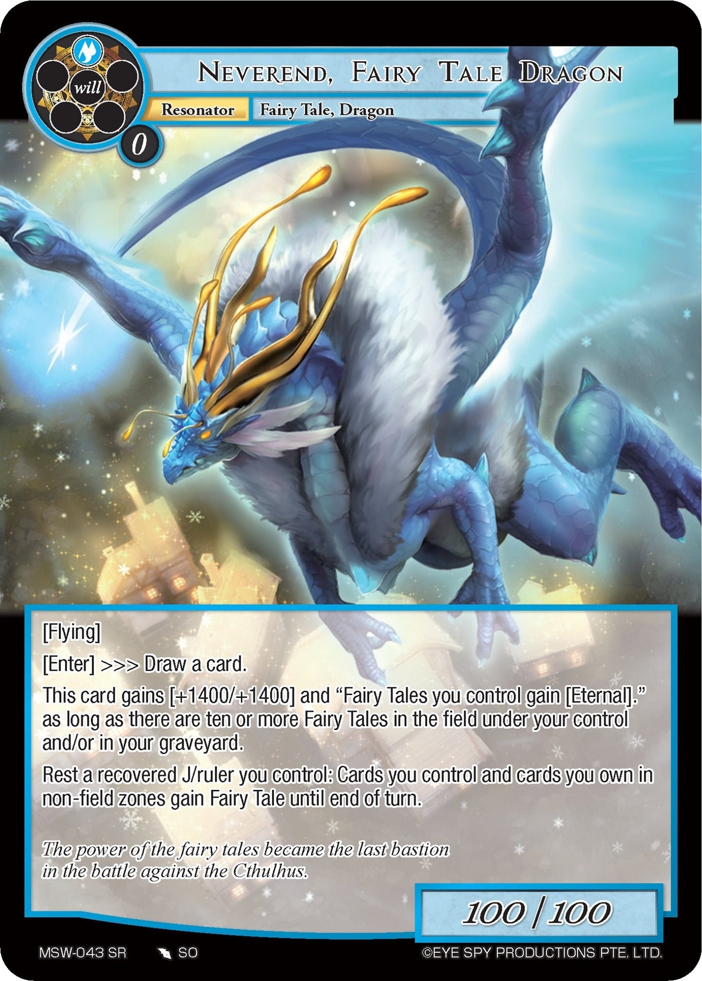 Neverend Fairy Tale Dragon (43) [MSW] - Force of Will Single