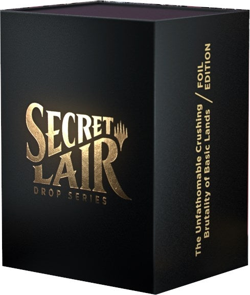 Secret Lair Drop: The Unfathomable Crushing Brutality of Basic Lands - Traditional Foil Edition [SLD] - MTG Sealed
