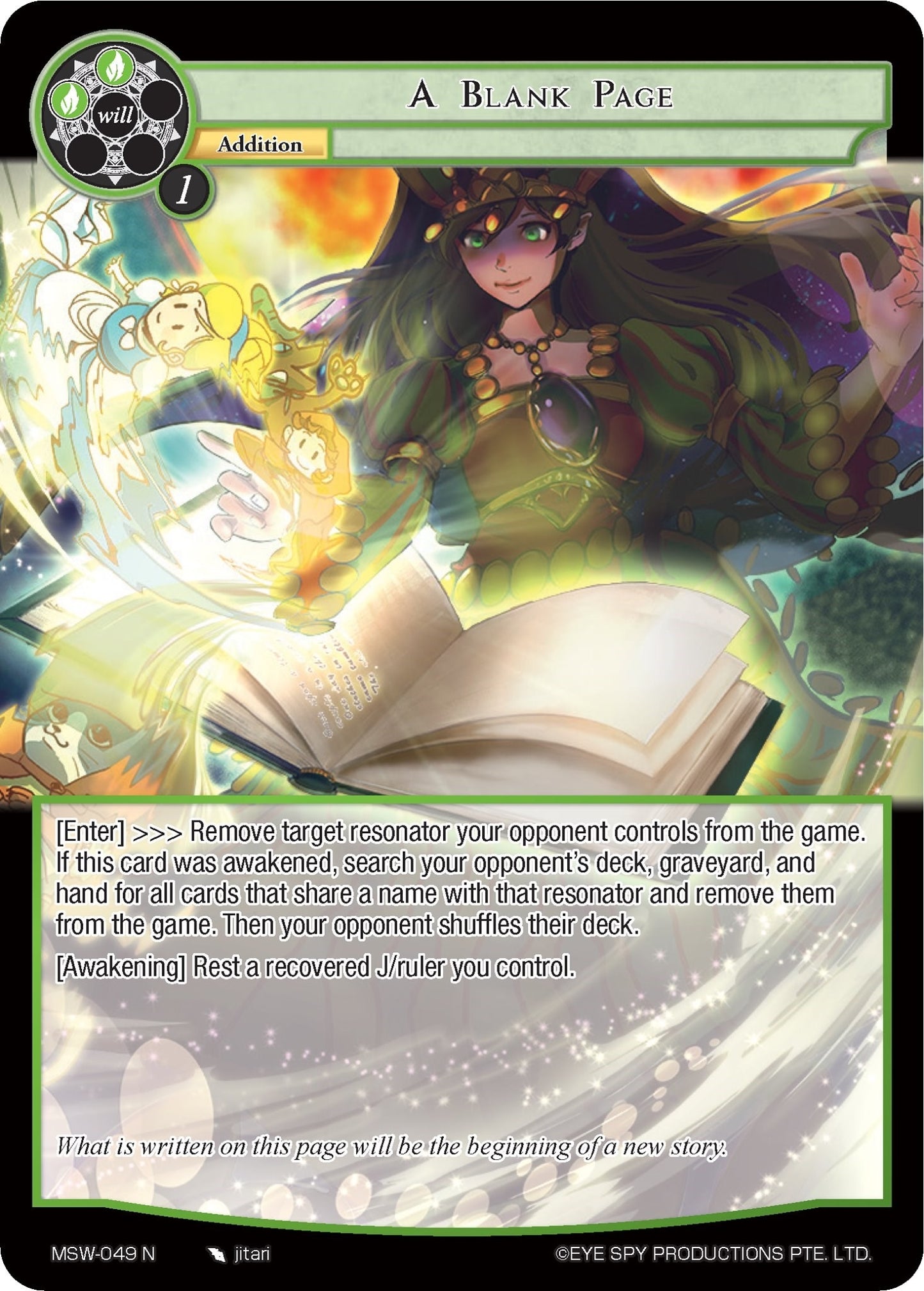 A Blank Page (49) [MSW] - Force of Will Single