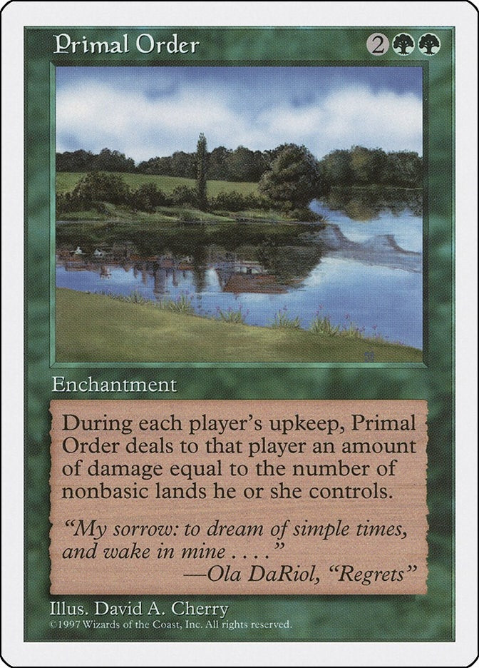 Primal Order [5ED] - MTG Single
