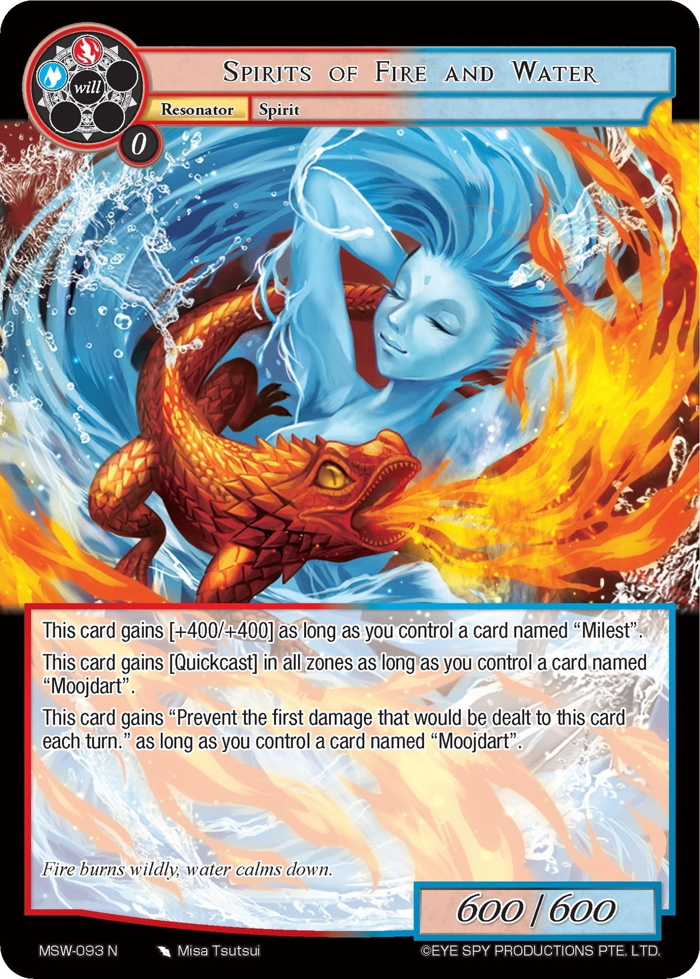 Spirits of Fire and Water (93) [MSW] - Force of Will Single