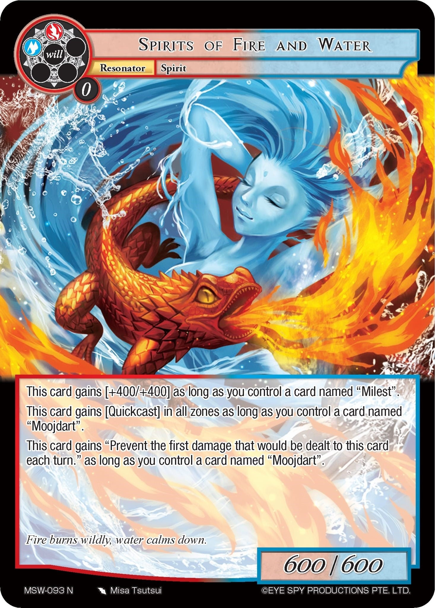 Spirits of Fire and Water (93) [MSW] - Force of Will Single