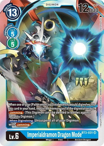 Imperialdramon Dragon Mode (3031) [BT01-03] - Digimon Card Game Single