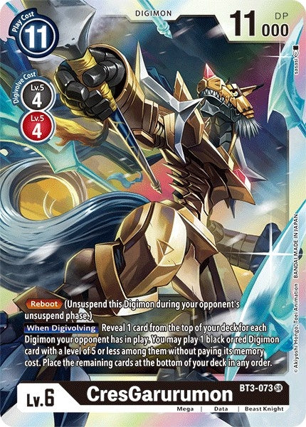 CresGarurumon (3073) [BT01-03] - Digimon Card Game Single