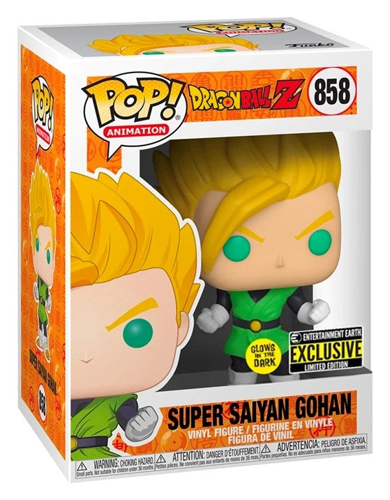 Dragon Ball Z: Super Saiyan Gohan (Glow in the Dark) (Funko Shop Exclusive (858) [POP!] - Funko Sealed