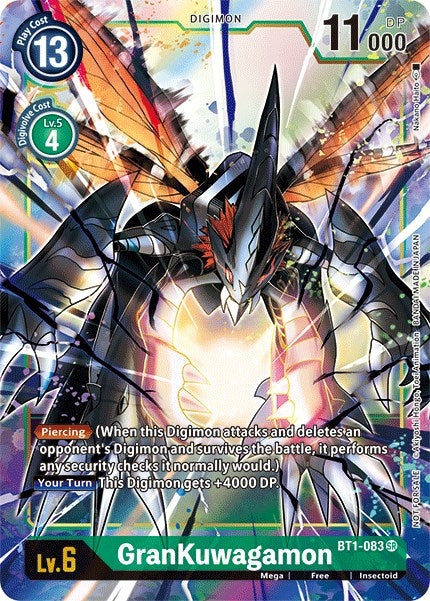 GranKuwagamon - BT1-083 (Dash Pack Ver. 1.5) (1083) [BT01-03] - Digimon Card Game Single