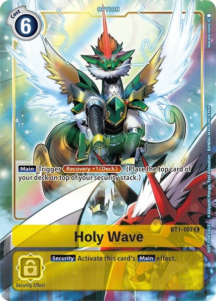 Holy Wave - BT1-107 (Dash Pack Ver. 1.5) (1107) [BT01-03] - Digimon Card Game Single
