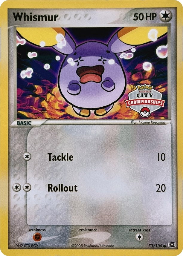 Image for Whismur - 73/106 (City Championships) (073/106) (League & Championship Cards) - Pokemon
