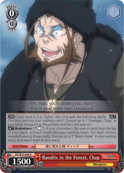Bandits in the Forest Chap (3544) [RZ/SE35] - Weiss Schwarz Single