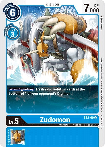 Zudomon - ST2-09 (Tamer Battle Pack 1) (209) [ST-2] - Digimon Card Game Single