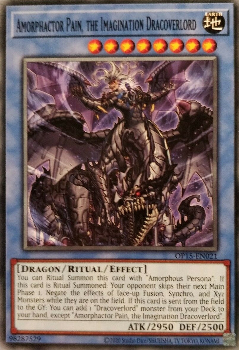 Amorphactor Pain the Imagination Dracoverlord (15021) (OP15) - YuGiOh Single