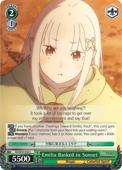 Emilia Basked in Sunset (3535) [RZ/SE35] - Weiss Schwarz Single