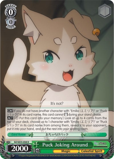 Puck Joking Around (Parallel Foil) (3508) [RZ/SE35] - Weiss Schwarz Single