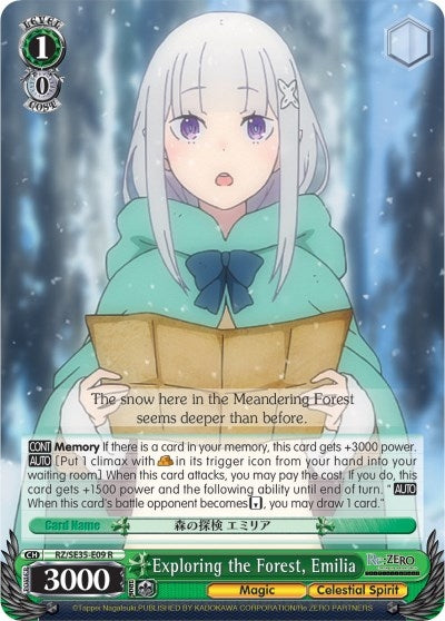 Exploring the Forest Emilia (Parallel Foil) (3509) [RZ/SE35] - Weiss Schwarz Single