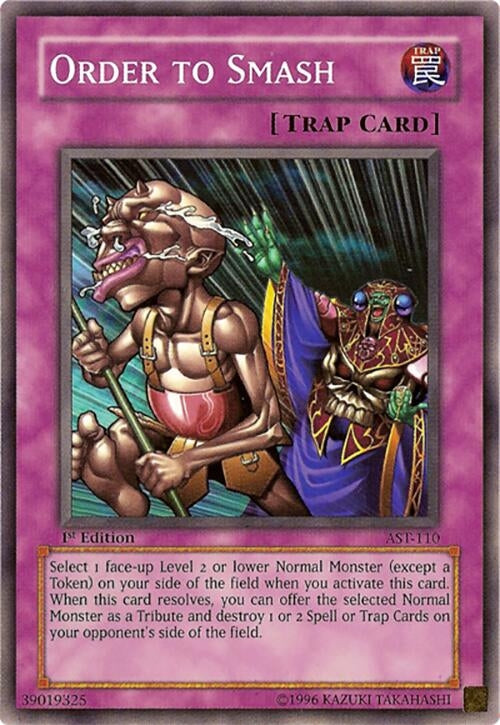 Order to Smash (110) - YuGiOh Single