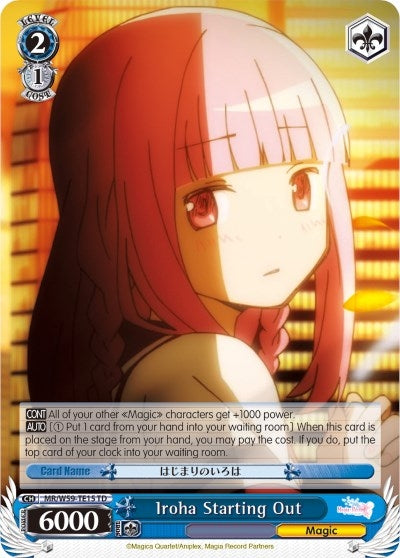 Iroha Starting Out (5915) [MR/W59] - Weiss Schwarz Single