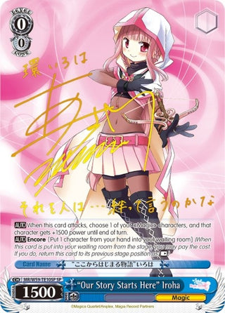 ’Our Story Starts Here’ Iroha (SP) (5910) [MR/W59] - Weiss Schwarz Single