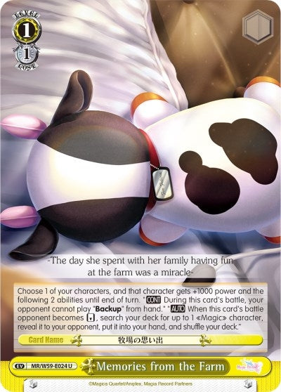 Memories from the Farm (59024) [MR/W59] - Weiss Schwarz Single