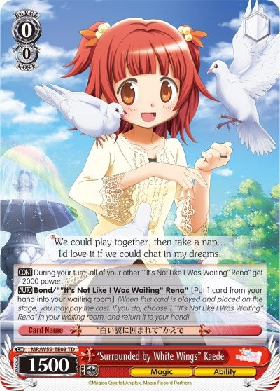 ’Surrounded by White Wings’ Kaede (5903) [MR/W59] - Weiss Schwarz Single