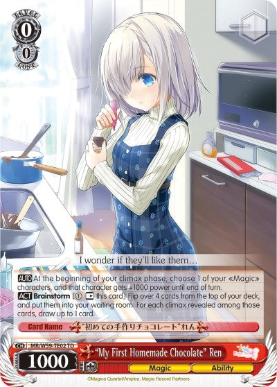 ’My First Homemade Chocolate’ Ren (5902) [MR/W59] - Weiss Schwarz Single