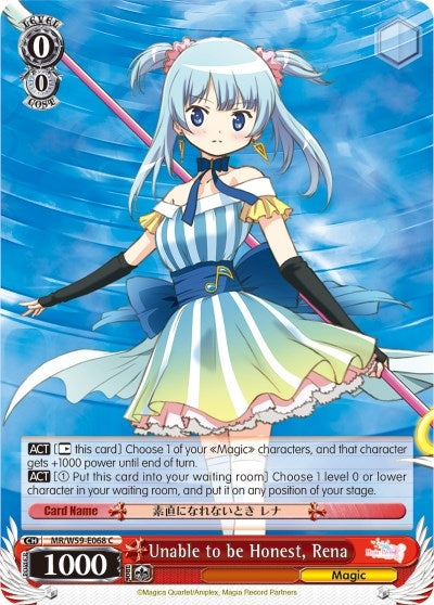 Unable to be Honest Rena (59068) [MR/W59] - Weiss Schwarz Single