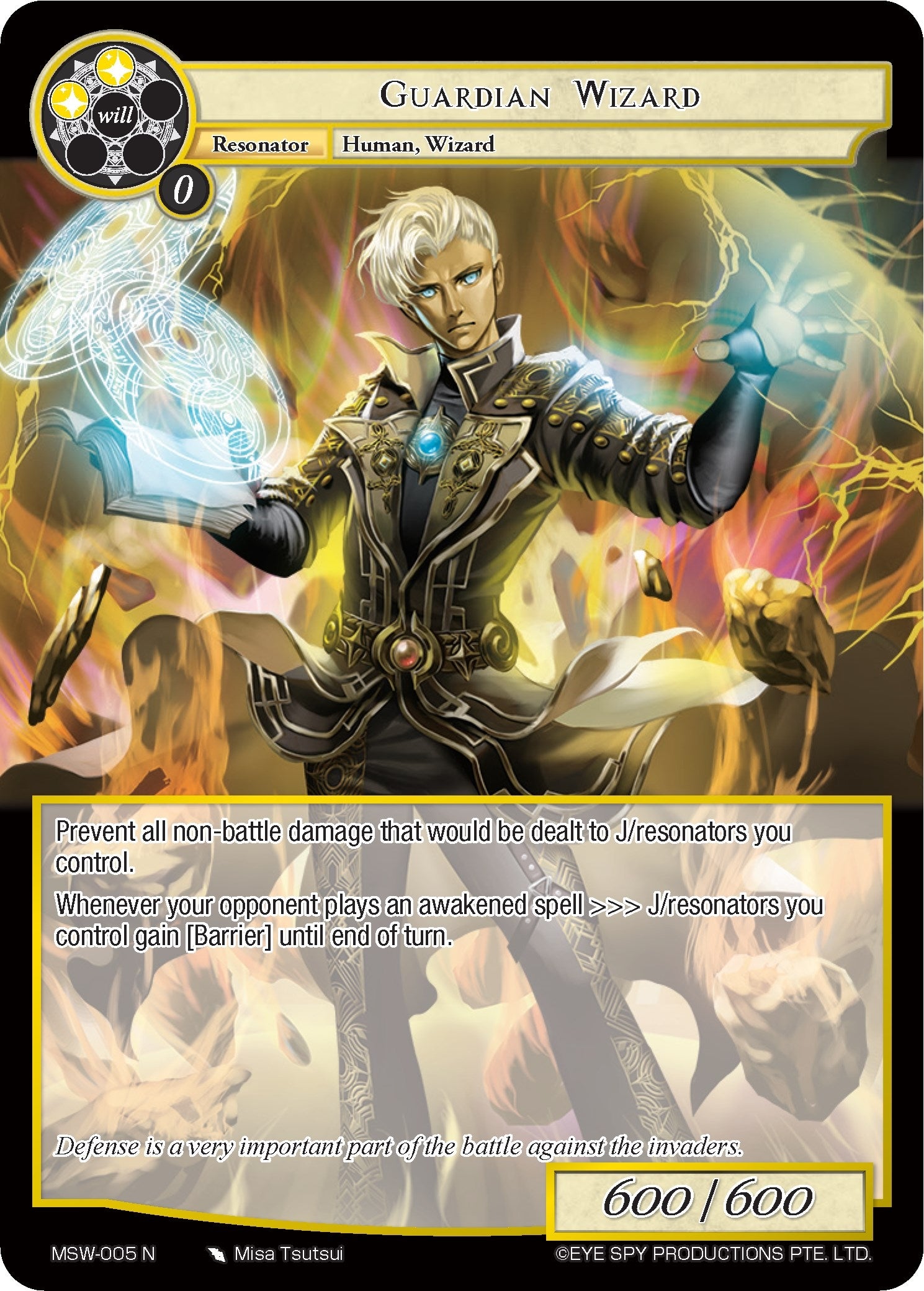 Guardian Wizard (5) [MSW] - Force of Will Single