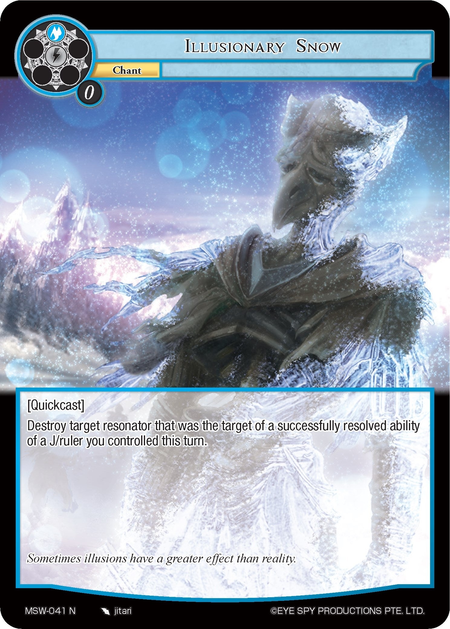 Illusionary Snow (41) [MSW] - Force of Will Single