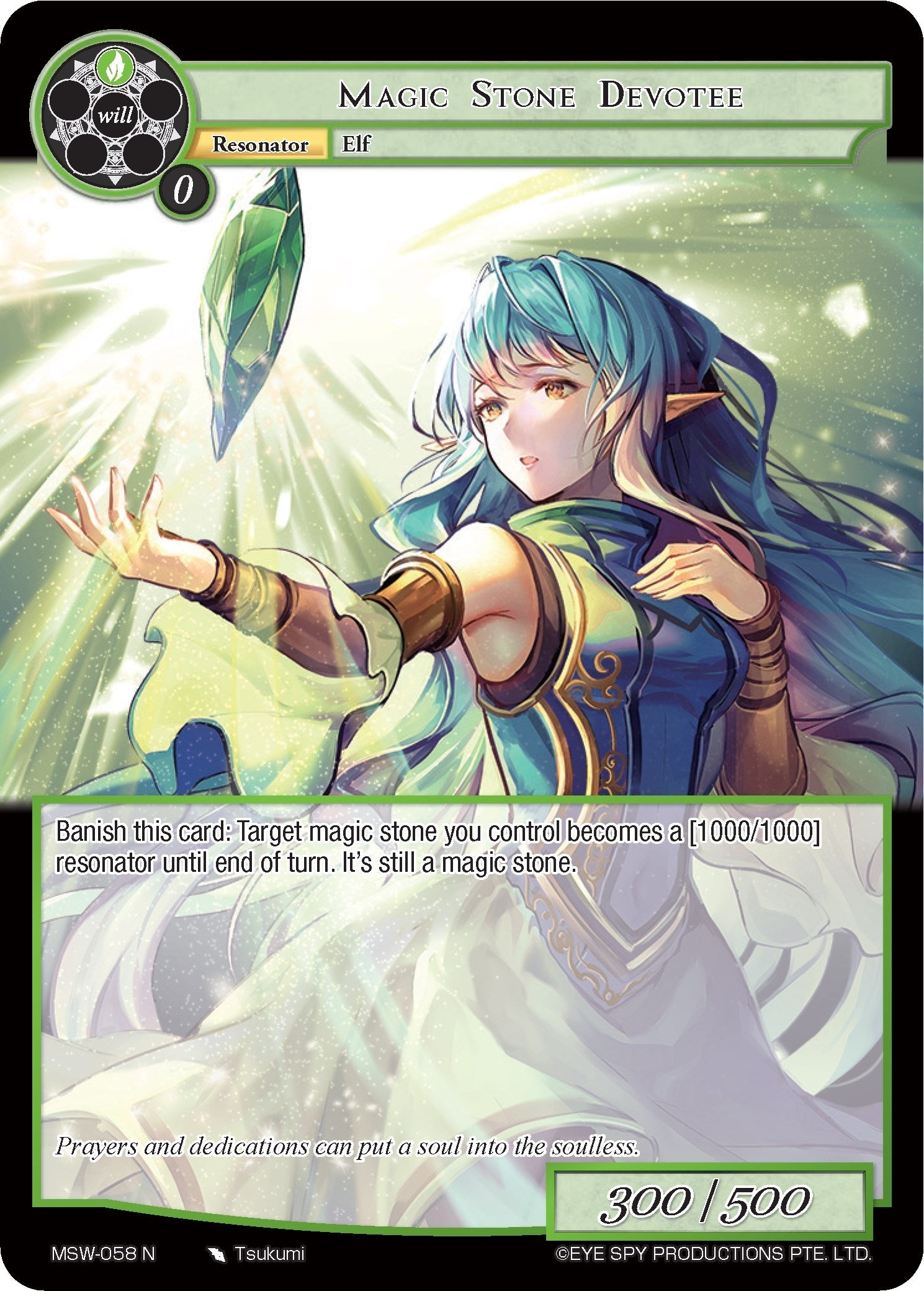 Magic Stone Devotee (58) [MSW] - Force of Will Single