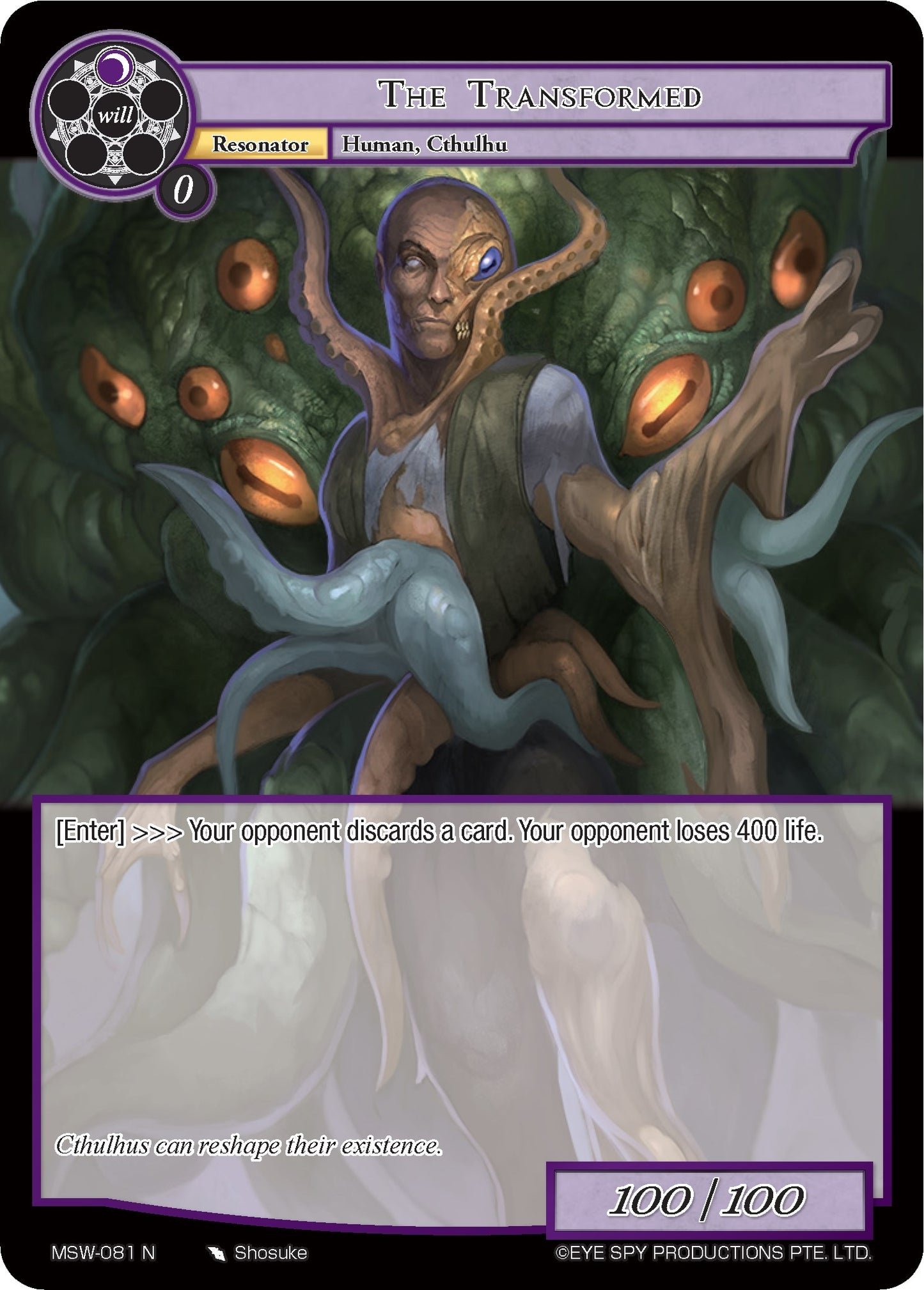 The Transformed (81) [MSW] - Force of Will Single