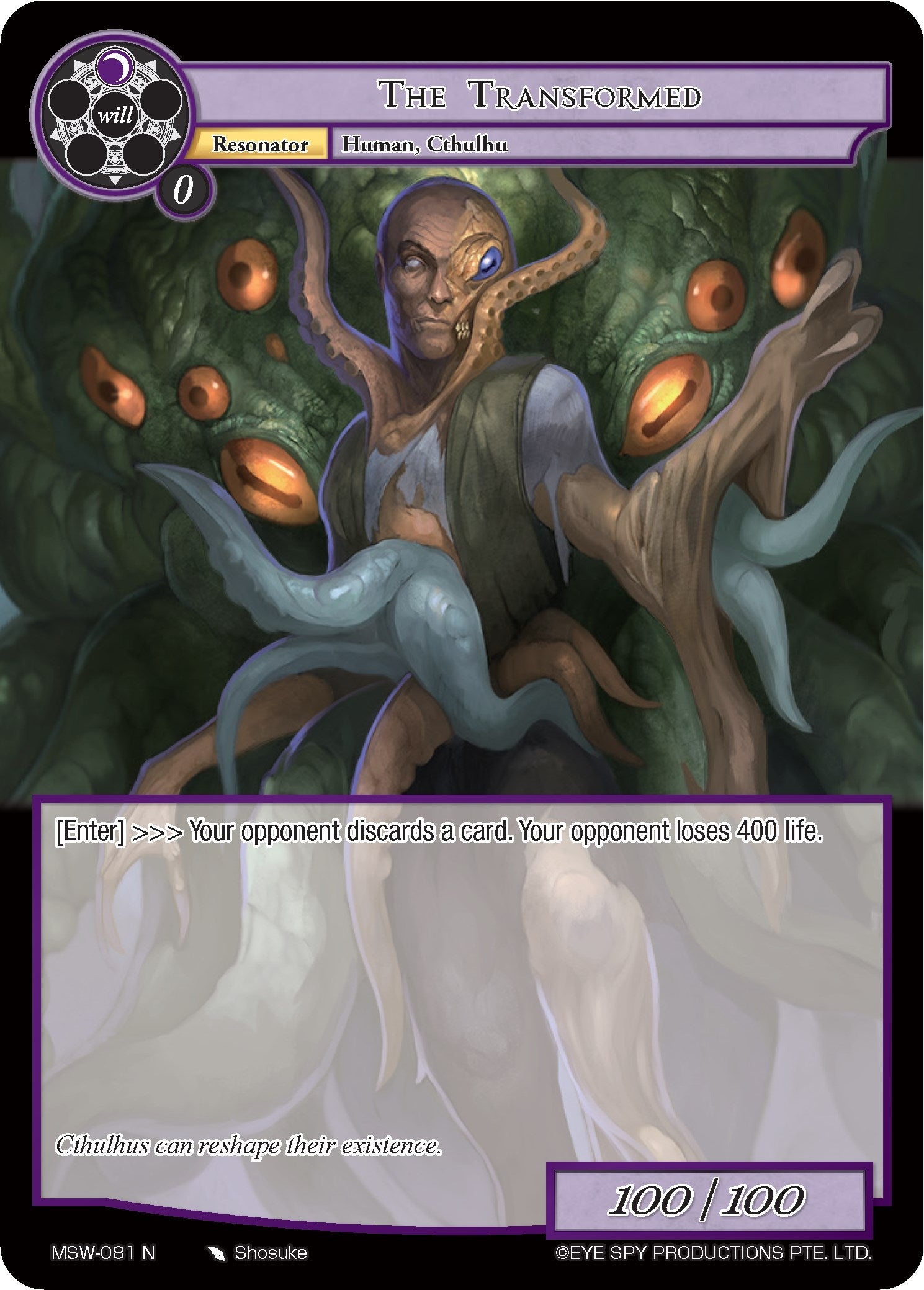 The Transformed (81) [MSW] - Force of Will Single