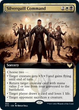 Silverquill Command (Extended Art) (352) [STX] - MTG Single