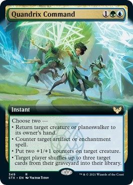 Quandrix Command (Extended Art) (349) [STX] - MTG Single