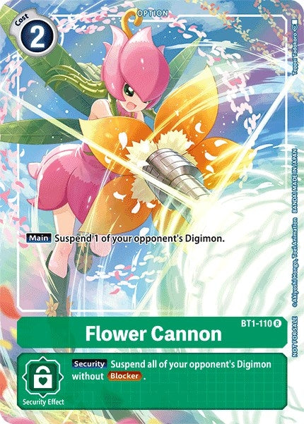 Flower Cannon - BT1-110 (Tamer’s Evolution Box) (1110) [BT01-03] - Digimon Card Game Single