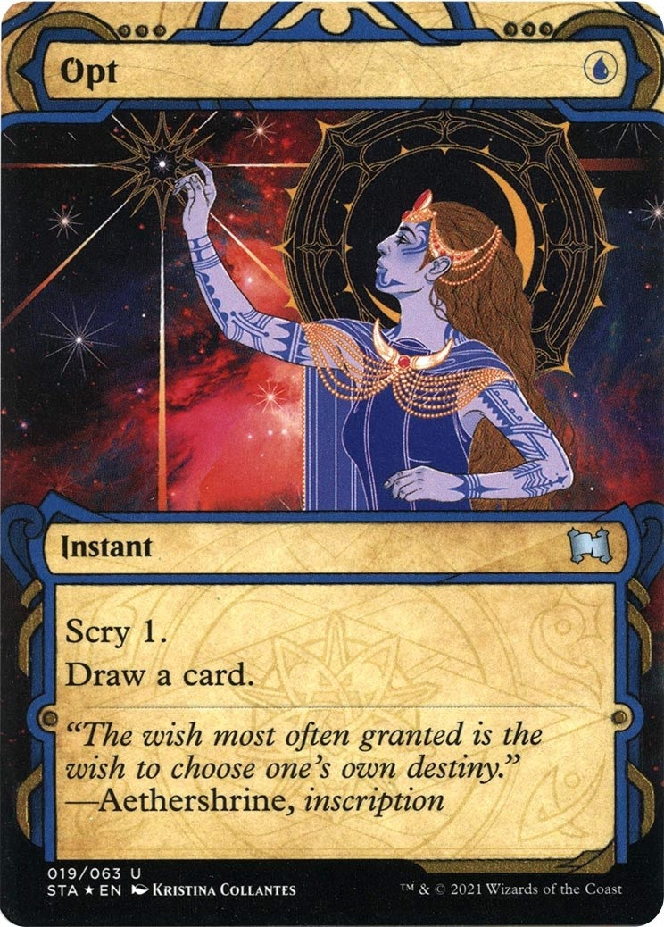 Opt (Foil Etched) (19) [STA] - MTG Single