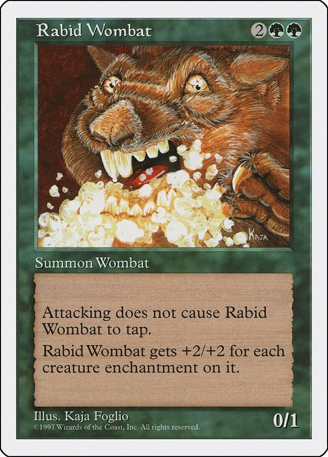 Rabid Wombat [5ED] - MTG Single