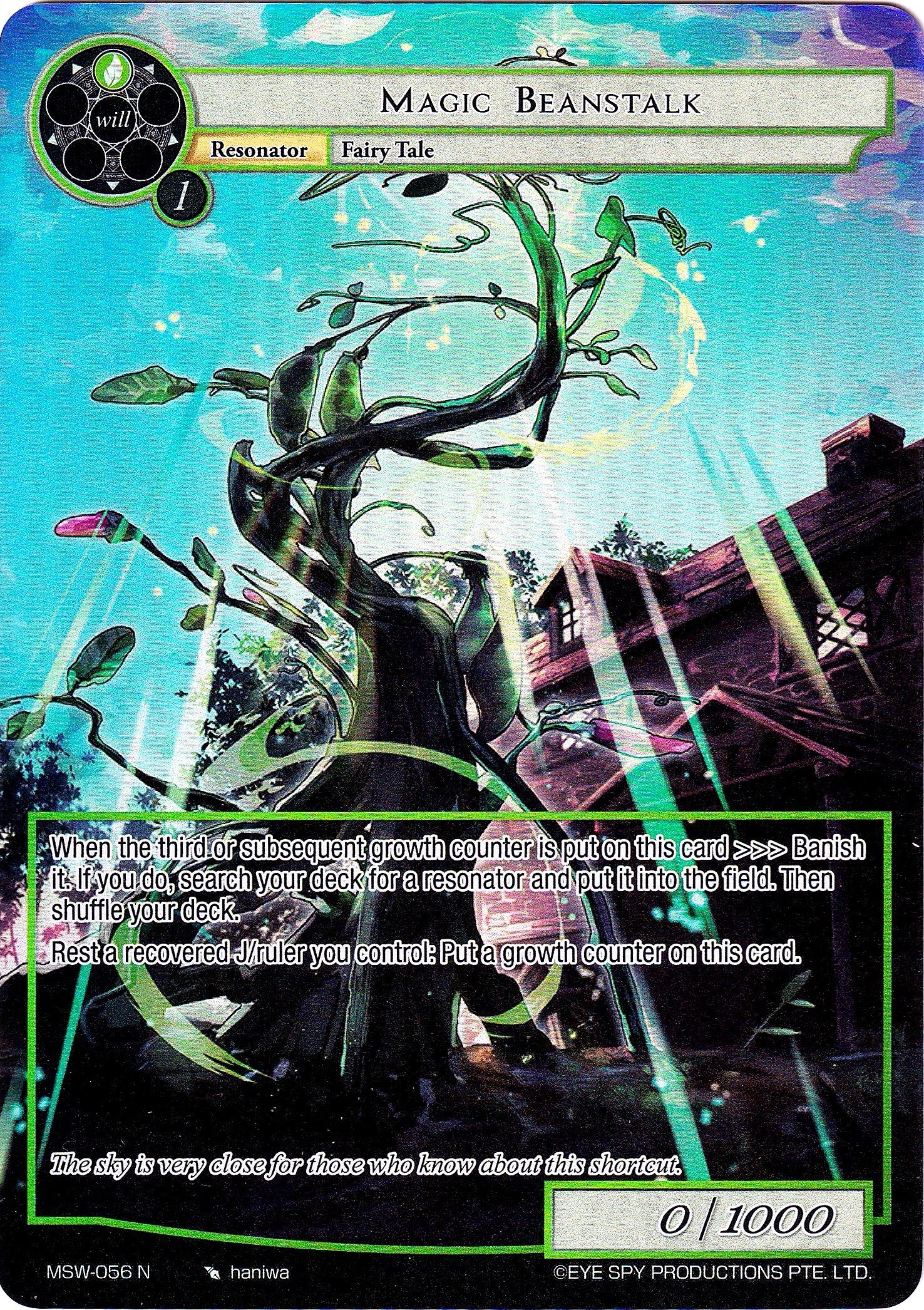 Magic Beanstalk (Full Art) (56) [MSW] - Force of Will Single