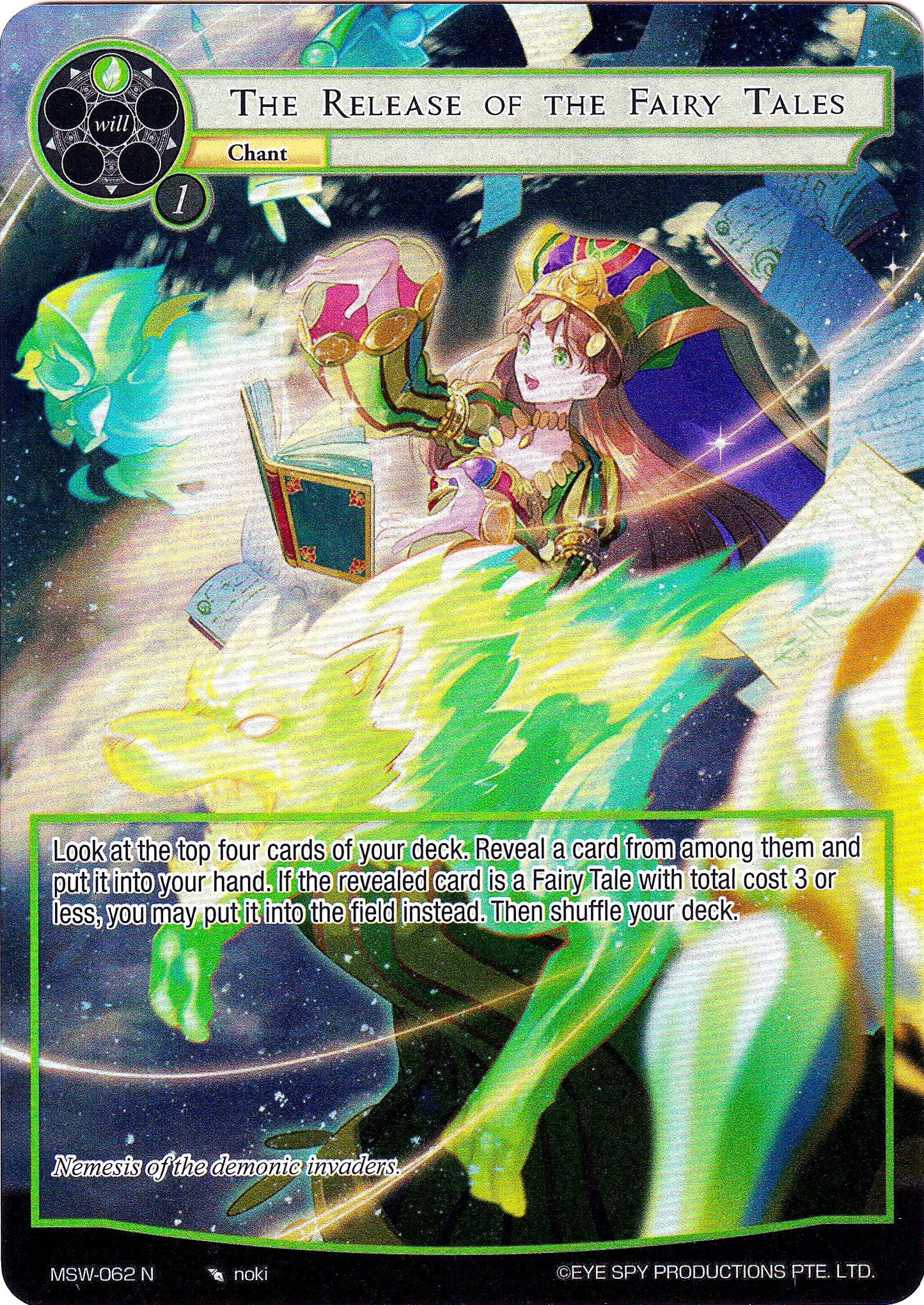The Release of the Fairy Tales (Full Art) (62) [MSW] - Force of Will Single