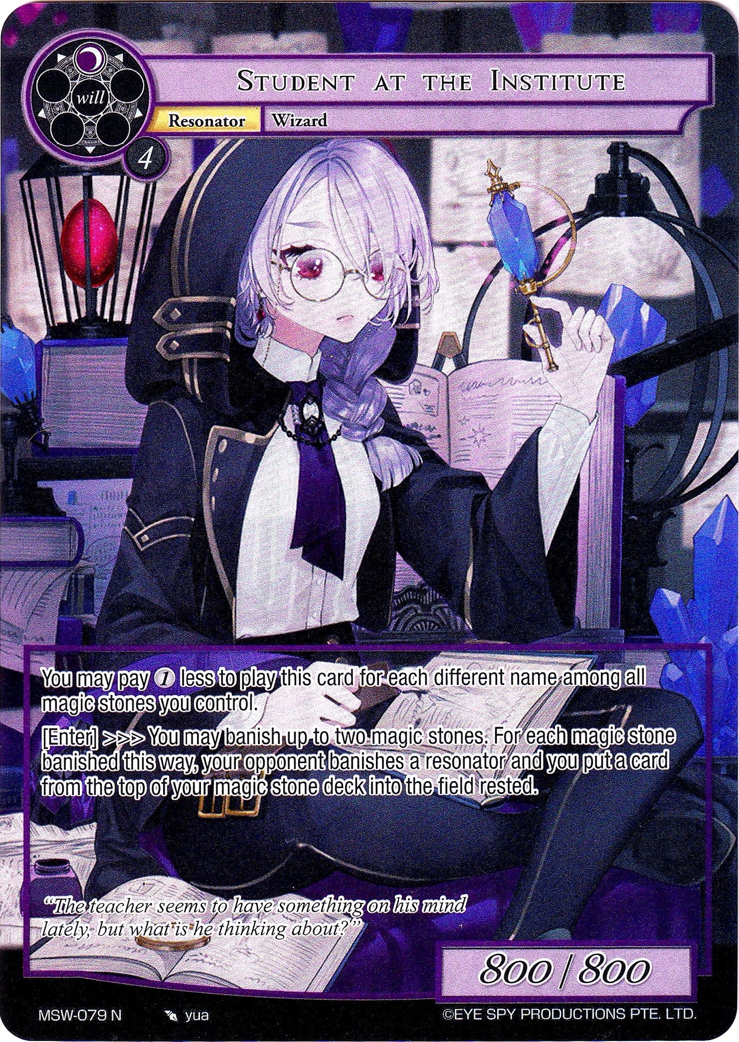 Student at the Institute (Full Art) (79) [MSW] - Force of Will Single