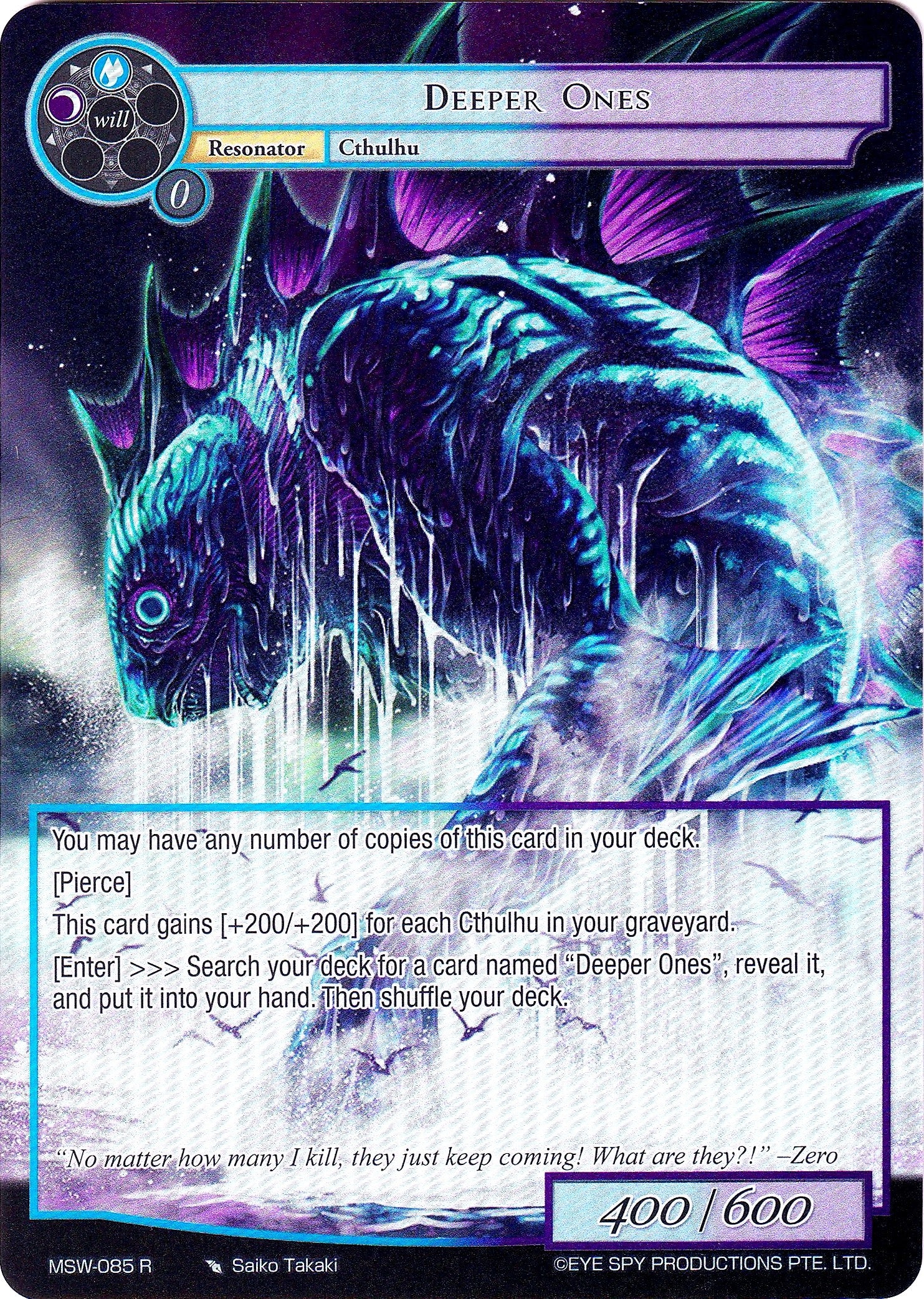 Deeper Ones (Full Art) (85) [MSW] - Force of Will Single