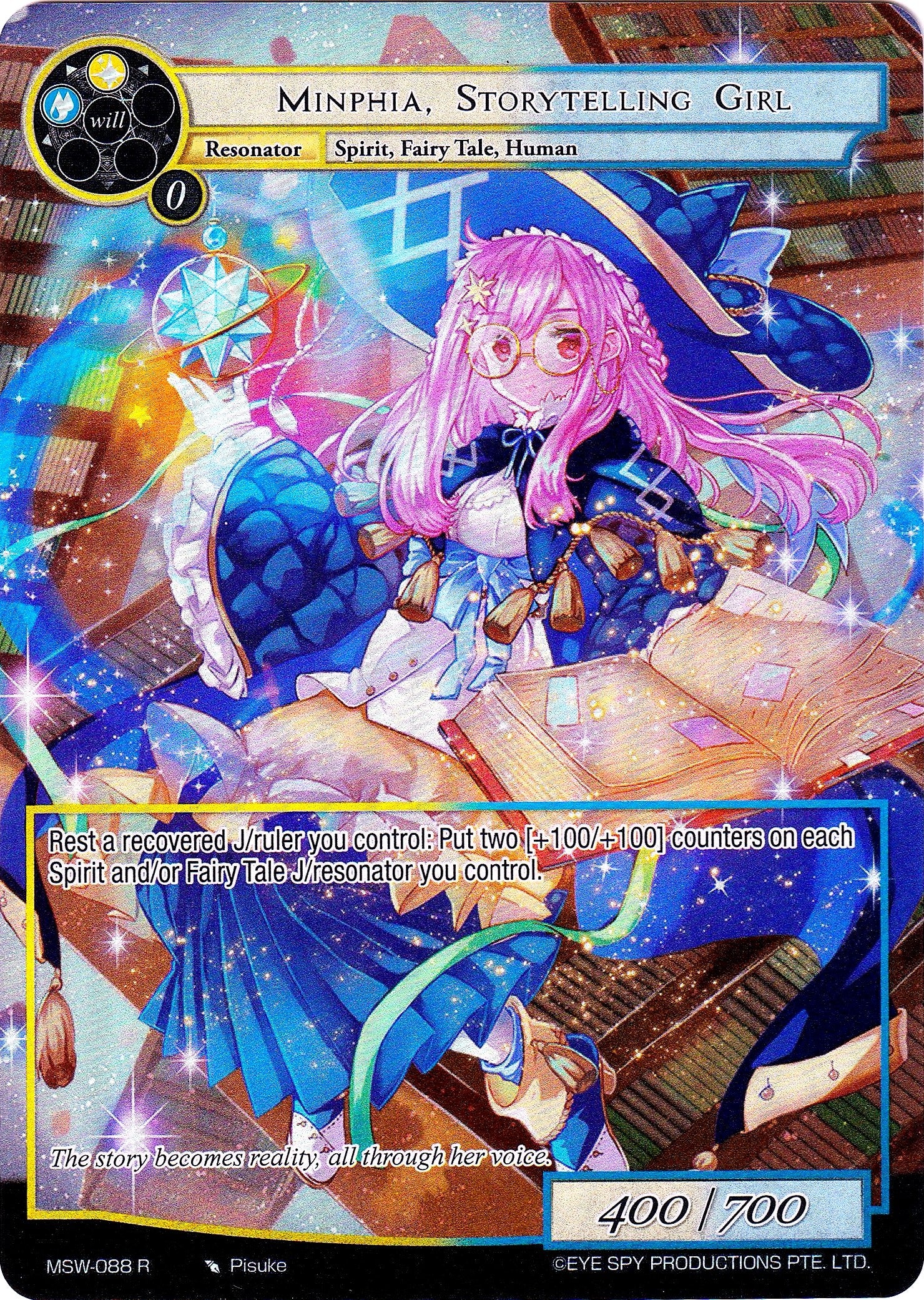 Minphia Storytelling Girl (Full Art) (88) [MSW] - Force of Will Single