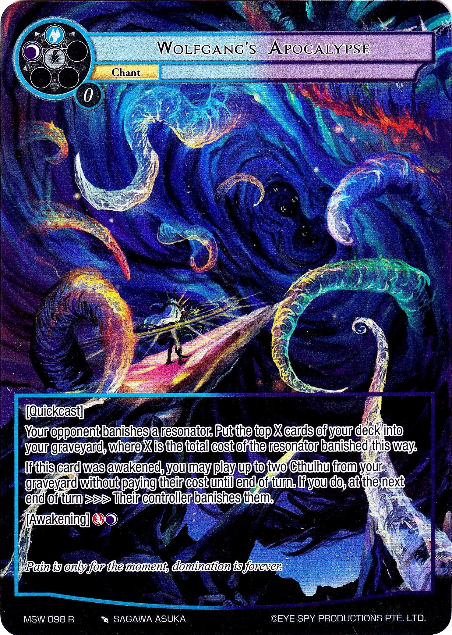 Wolfgang’s Apocalypse (Full Art) (98) [MSW] - Force of Will Single
