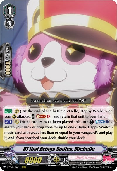 DJ that Brings Smiles Michelle (1010) [V-TB01] - Cardfight Vanguard Single
