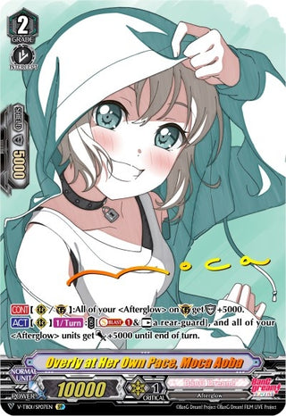Overly at Her Own Pace Moca Aoba (SP) (107) [V-TB01] - Cardfight Vanguard Single