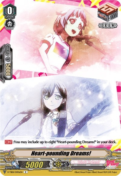 Heart-pounding Dreams! (A) (Poppin’Party) (Parallel Foil) (1049) [V-TB01] - Cardfight Vanguard Single