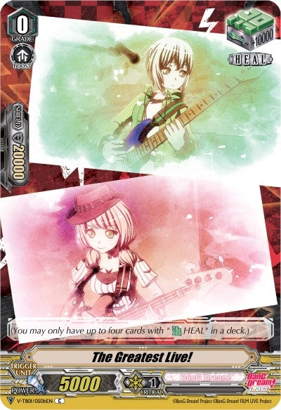 The Greatest Live! (B) (Afterglow) (Parallel Foil) (1050) [V-TB01] - Cardfight Vanguard Single